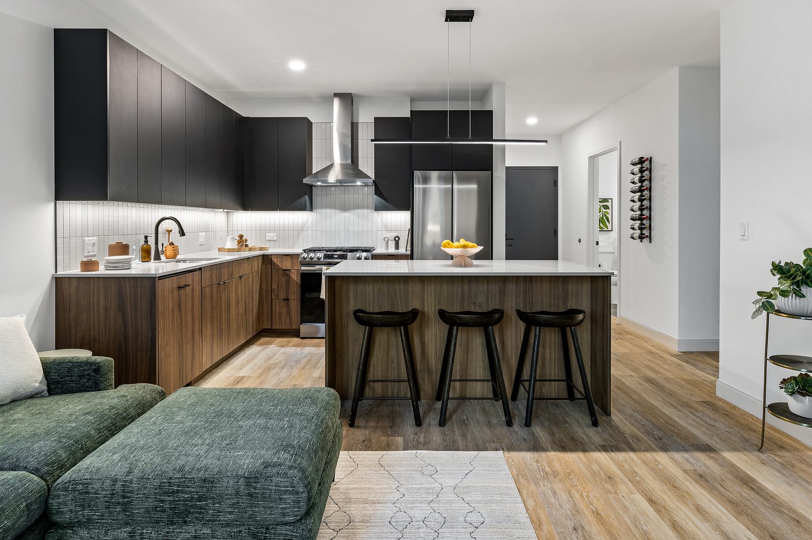 1 Bed+Den - Kitchen Living Saint Grand The Saint Grand Kitchen